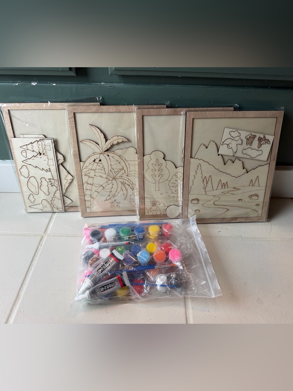 Paint-Your-Own Wood Picture Art Kit